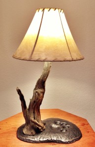 Lamp-Rawhide Shade